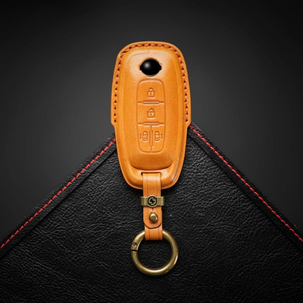 [smasol] New Serena C28 Series Key Cover Genuine Leather Nissan