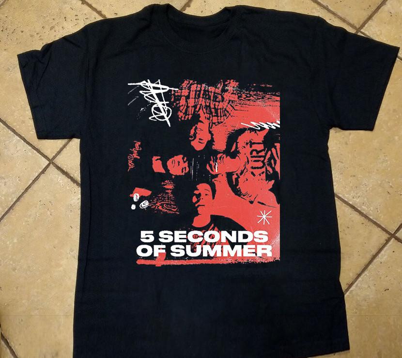 VTG 5 Seconds of Summer Band Cotton T-Shirt All Size UU348