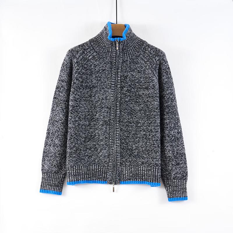 Women's 100% Cashmere High-Collar Zip Cardigan