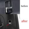 Fit For Mercedes-Benz GLC 2016- Steel Black Rear Seat Button Cover Trim 4PCS