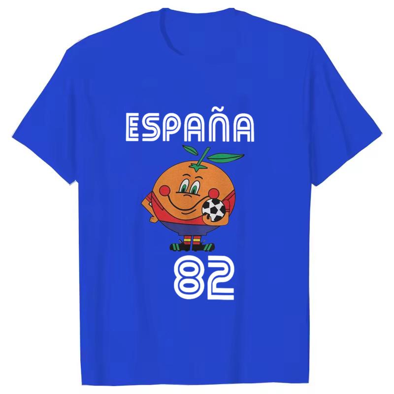 

T Shirt Men Women s T-Shirt Tops Crewneck Espana 82 Spain Mascot 1982 Soccer Football Tee Shirt Clothing Plus Size Short Sleeve L