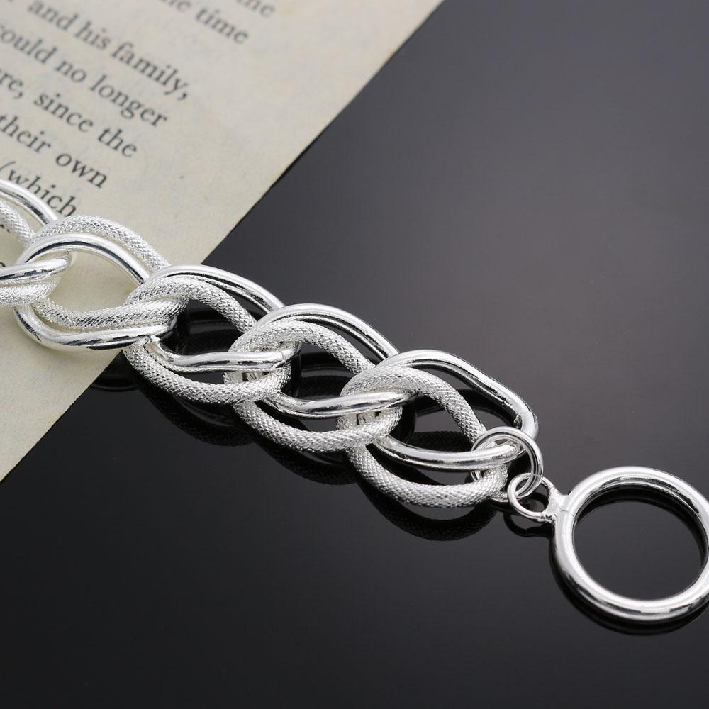 Original 925 Sterling Silver Sanding Chain For Women Hot Top Quality Charms Bracelets Bangles Jewelry Jewellery Argent 925