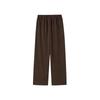 Skechers Solid Color Breathable Mid-Rise Knitted Sports Pants Women Bottoms L126W045-05U5
