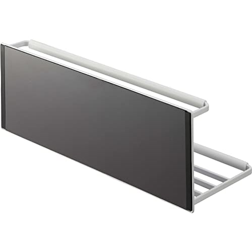 Yamazaki Magnetic Wide Jug Bottle Holder, Large, White, Approx. W33 x D12.5 x H11.5cm, Tower Drainer, Kitchen Panel, Medium Sink, Easy Installation, 8