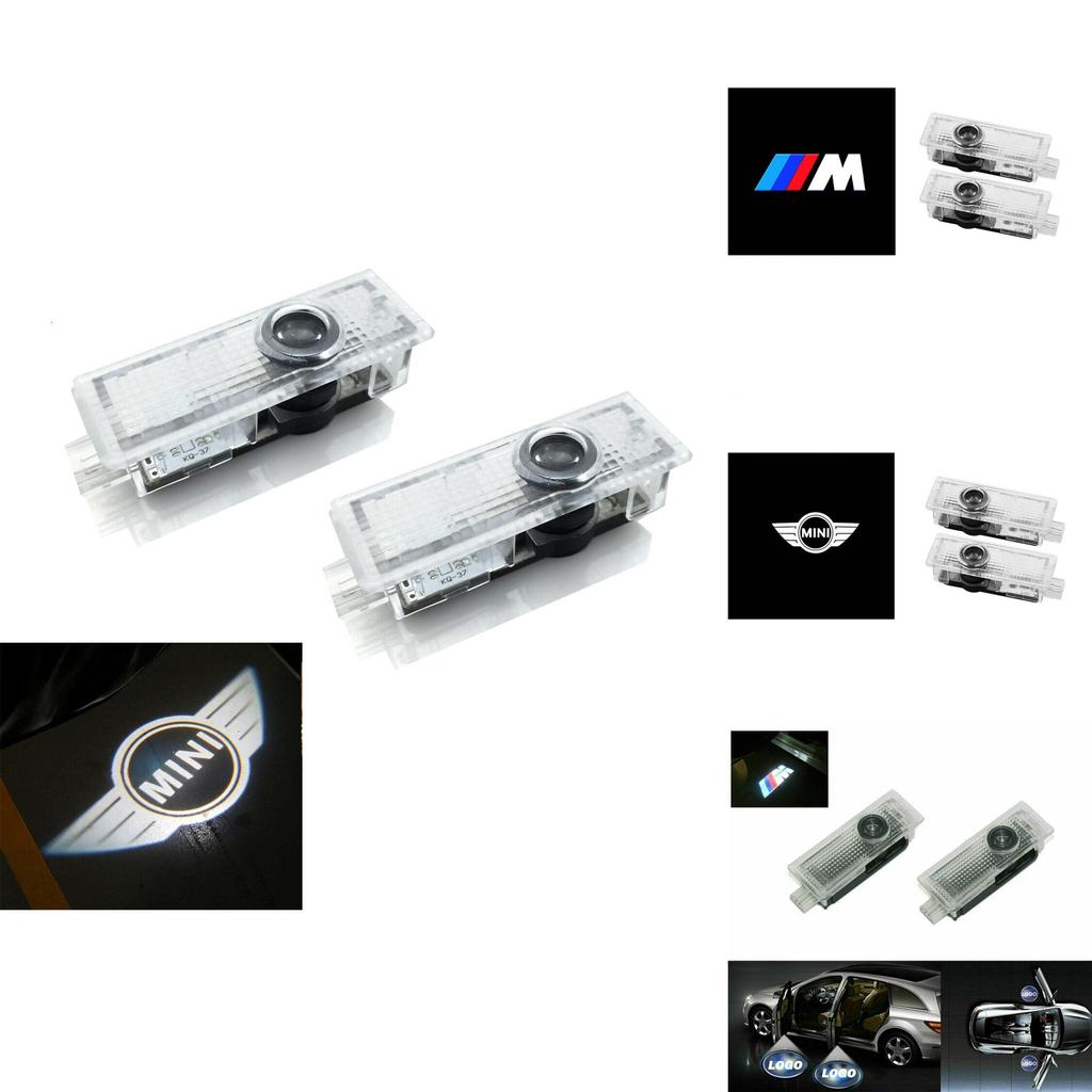 Luxurious Led Car Door Logo Lights For Bmw Simple Replacement White Color 100 000 Hours Life Span