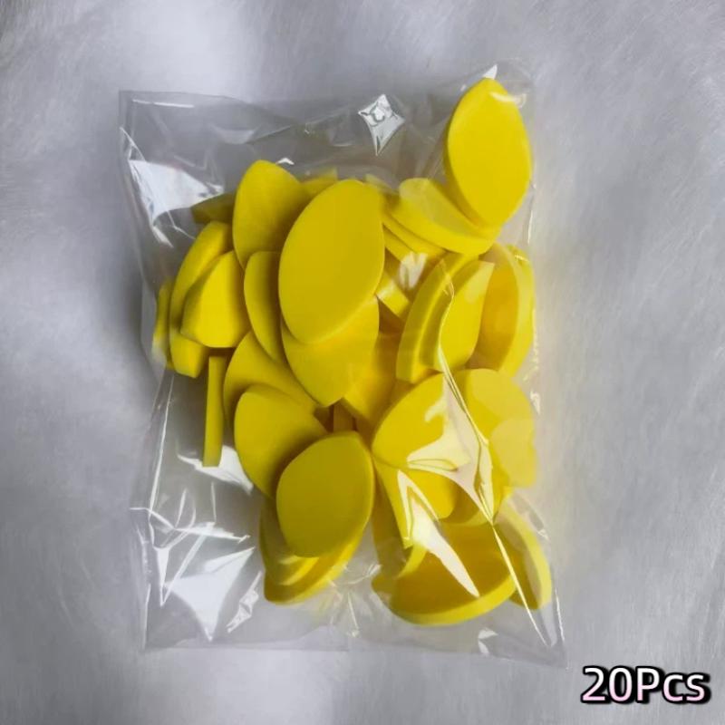 20/50Pcs Soft Sponge False Eyelash Pads Colorful Reusable Makeup Puffs Lash Map Chart Wispy Lashes For Beginner Training