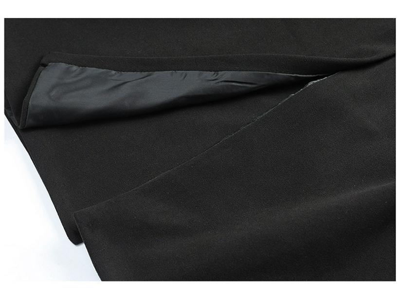 Herren-Doppelreihiger Trenchcoat Herbst/Winter 2025 - Mittellang, Gepolsterte Schultern, Über-das-Knie-Stil
