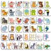 48/43Pcs Cute Fridge Magnets Color Rubber Soft Magnetic Sticker Fun Animal and Food Refrigerator Sticker Decor for Kid Learning