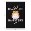I Just Really Like Hamsters Ok Throw Blanket Blankets For Baby Summer Flannels anime Blankets