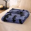 Flannel Halloween Throw Blanket with Single-Sided Print for Bed, Couch and Sofa
