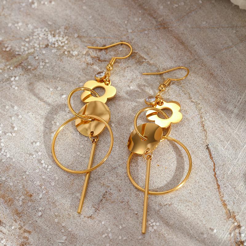 

Новые Модные Преувеличенные Серьги из Нержавеющей Стали Шарм Женская Модная Бижутерия Вечеринка Фестивали Подарки золотой