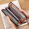 Multifunctional Zipper Long Wallet Large Capacity Leather Card Bag Coin Purse Women