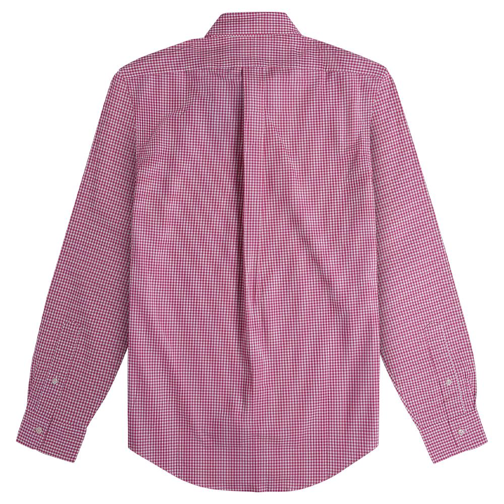 Polo Ralph Lauren Plaid Pony Embroidered Single-Breasted Long Sleeve Shirt Men Shirts Pink MNPOWOV16810213-D54