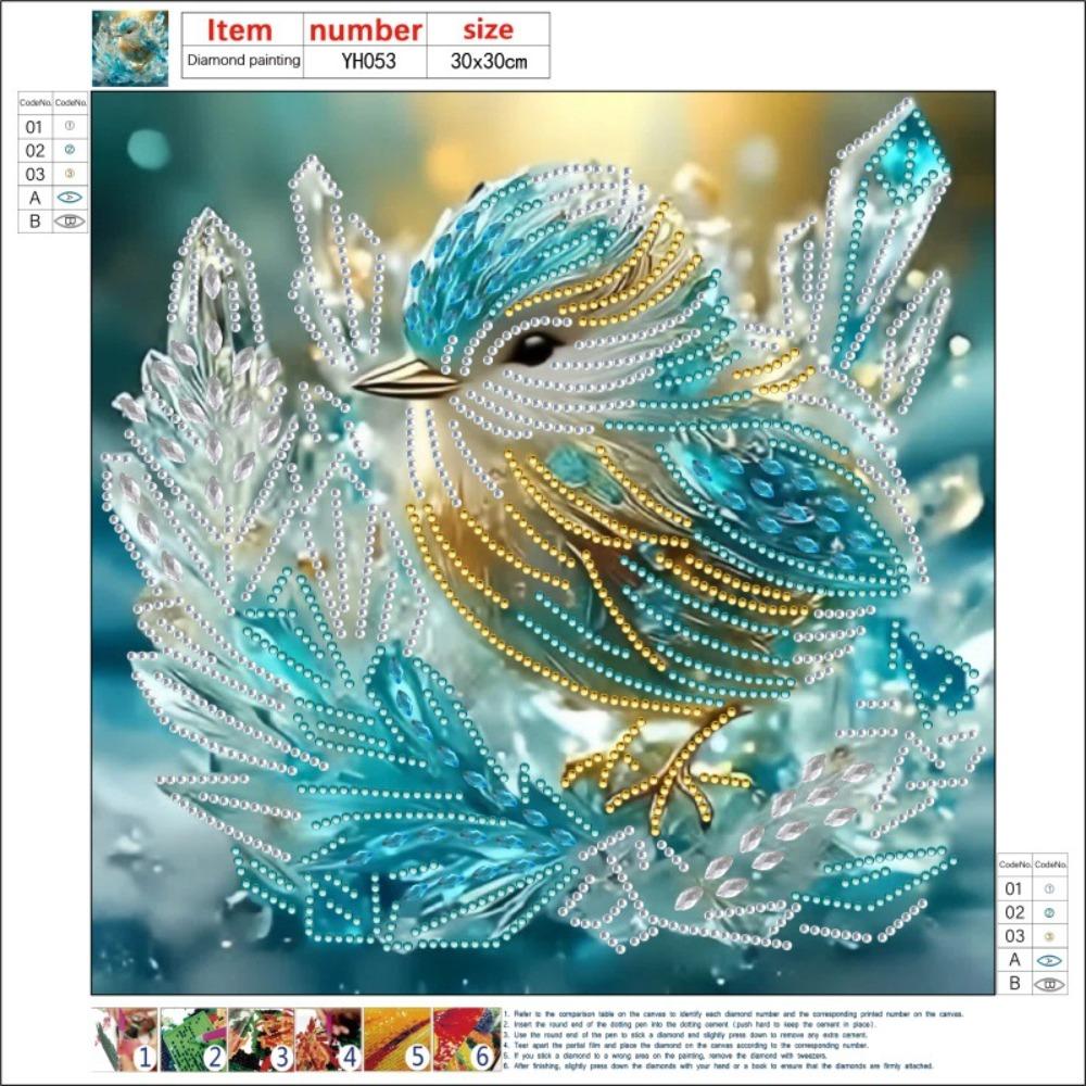 1 Set Sparkling Diamond Painting 5D Diamond Art Kits DIY Diamond Sticker  Wall Art
