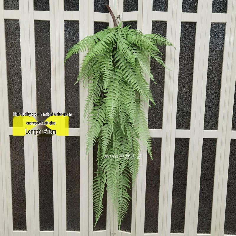 Artificial Spider Plant & Fern Hanging Decor - Trailing Green Vines for Wall & Ceiling