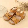 Fashion New Women's Sandals Summer Open Toe Sexy Wedge Sandals Buckle Fashion ladies Soft Orthopedic Sandal Footwear Female Zapatos