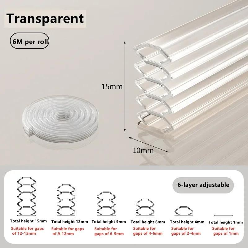 

Product Door Seam Sealing Strip Window Sealing Strip Anti Theft Door Entry Door Door Soundproof Windproof Soundproof Sticker New 6m прозрачный