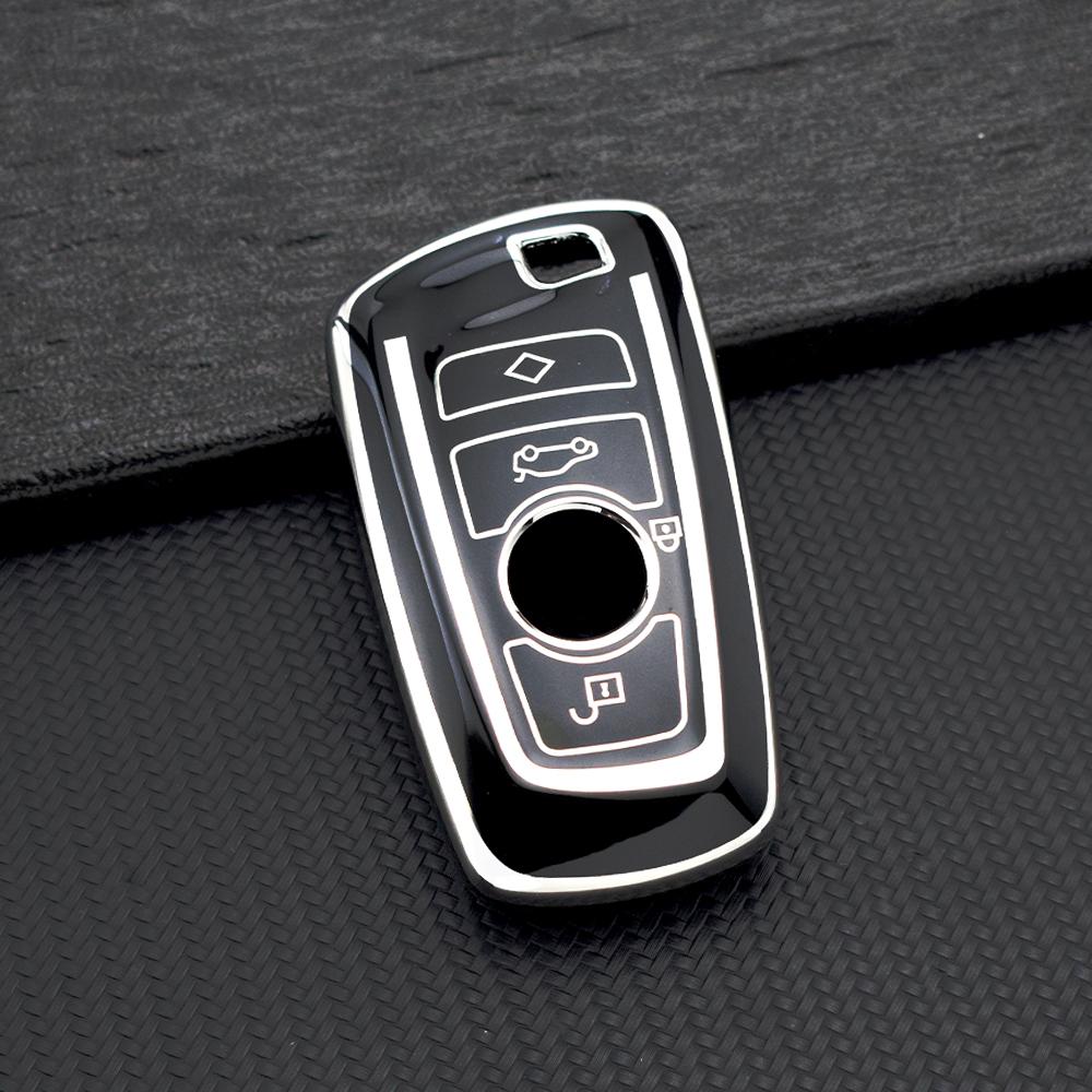 Soft Tpu Car Key Case For Bmw X3 X5 X1 1/3/5/7 Series X4 M3 M4 F30 F10 F18 F20 F15 F16 F25 E34 Key Cover Holder Accessories