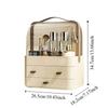 Dustproof Cosmetics Storage Box Large Capacity Container Makeup Organizers Multi-function Plastic Large Makeup Box Lady