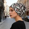 Cashew Print Bonnet Scarf Hat Face Mask Conversion Technology Breathable Fabric Design for Active Street Lifestyles
