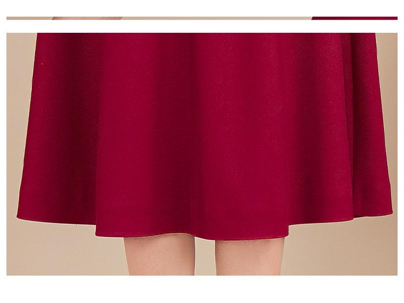 Spring 2025 Elegant Wine Red Dress for Mother of the Bride/Groom: Formal Wedding Banquet Wear