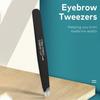 Stainless Steel Eyebrow Tweezers Precision Slant Tip Grooming Tool for Hair Removal and Facial Care Suitable for Professional and Personal Use