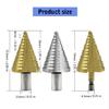 Stufenbohrer Titanbeschichtet Sechskant-/Rundschaft Gerade Nuten 5-35mm 13 Stufen Pagodenbohrer Bohrwerkzeug