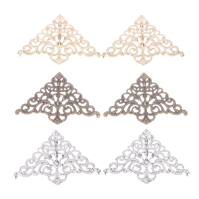 10Pcs Metal Decorative Corner Cover Edge Protector For Book Scrapbook Photo Album Frame Jewelry Chest Gift Wine Wooden Box Case