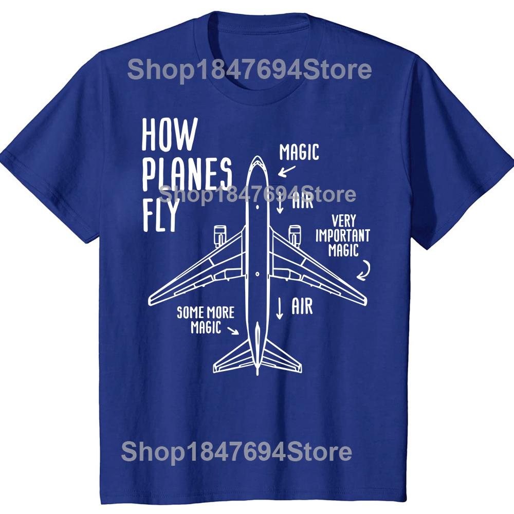 How Planes Fly Mens TShirt Funny Aerospace Engineer Tshirt For Man ONeck Fashion Cotton High Quality Tee