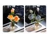 Burnt Edge Rose Imitation Oil Painting for Car Interior Decoration – Cup Holder Floral Ornament
