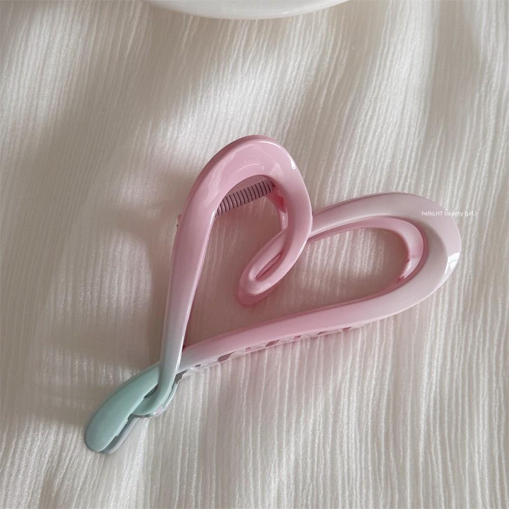 Large Gradient Hair Claws 10-13cm Maillard Colorful Shark Hair Clip For Women Girls Daily Dopamine Sweety Hair Accessories