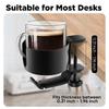 A84E-2 In 1 Desk Cup Holder With Headphone Hanger Spill Resistant Cup Holder For Desktop Coffee Cup/Bottle/Earphone