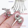 S-Shaped Stainless Steel Hook with Crystal Bead for DIY Partition Curtains and Accessories