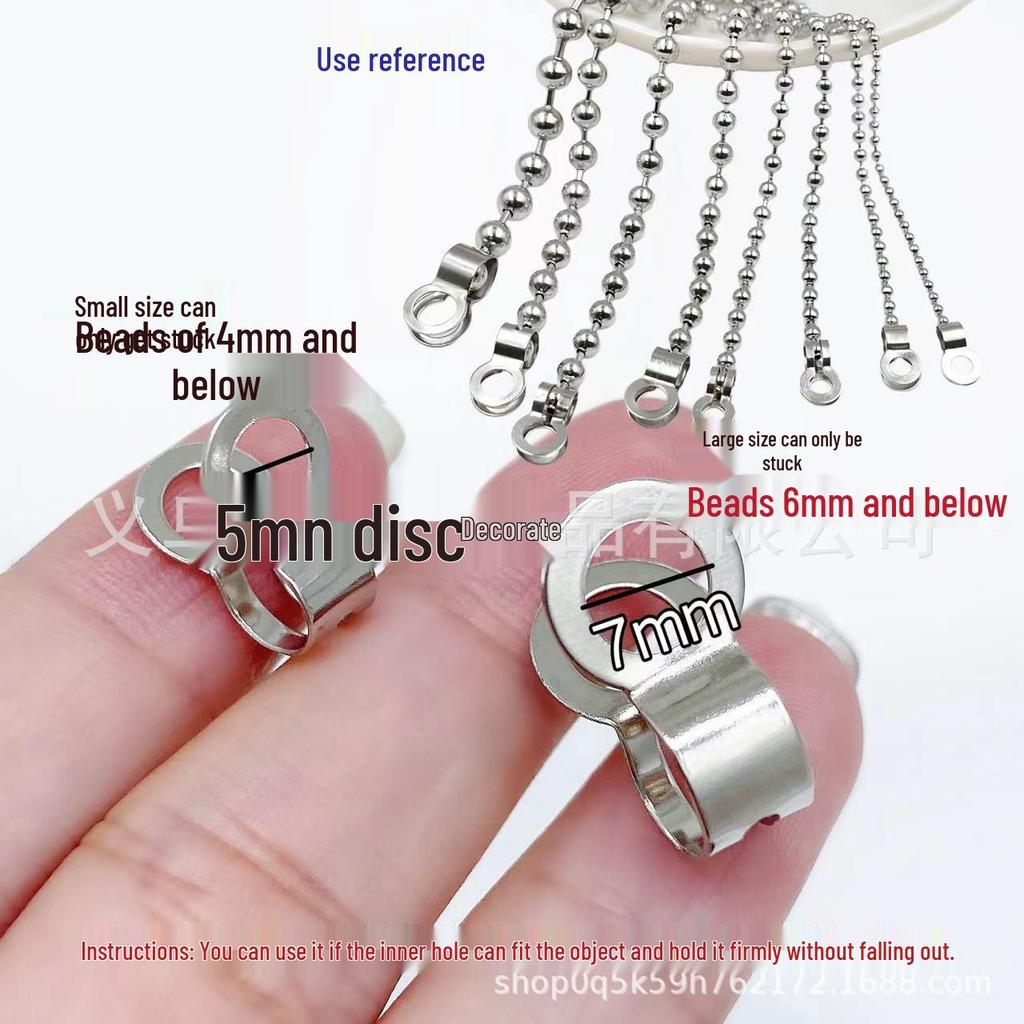 S-Shaped Stainless Steel Hook with Crystal Bead for DIY Partition Curtains and Accessories