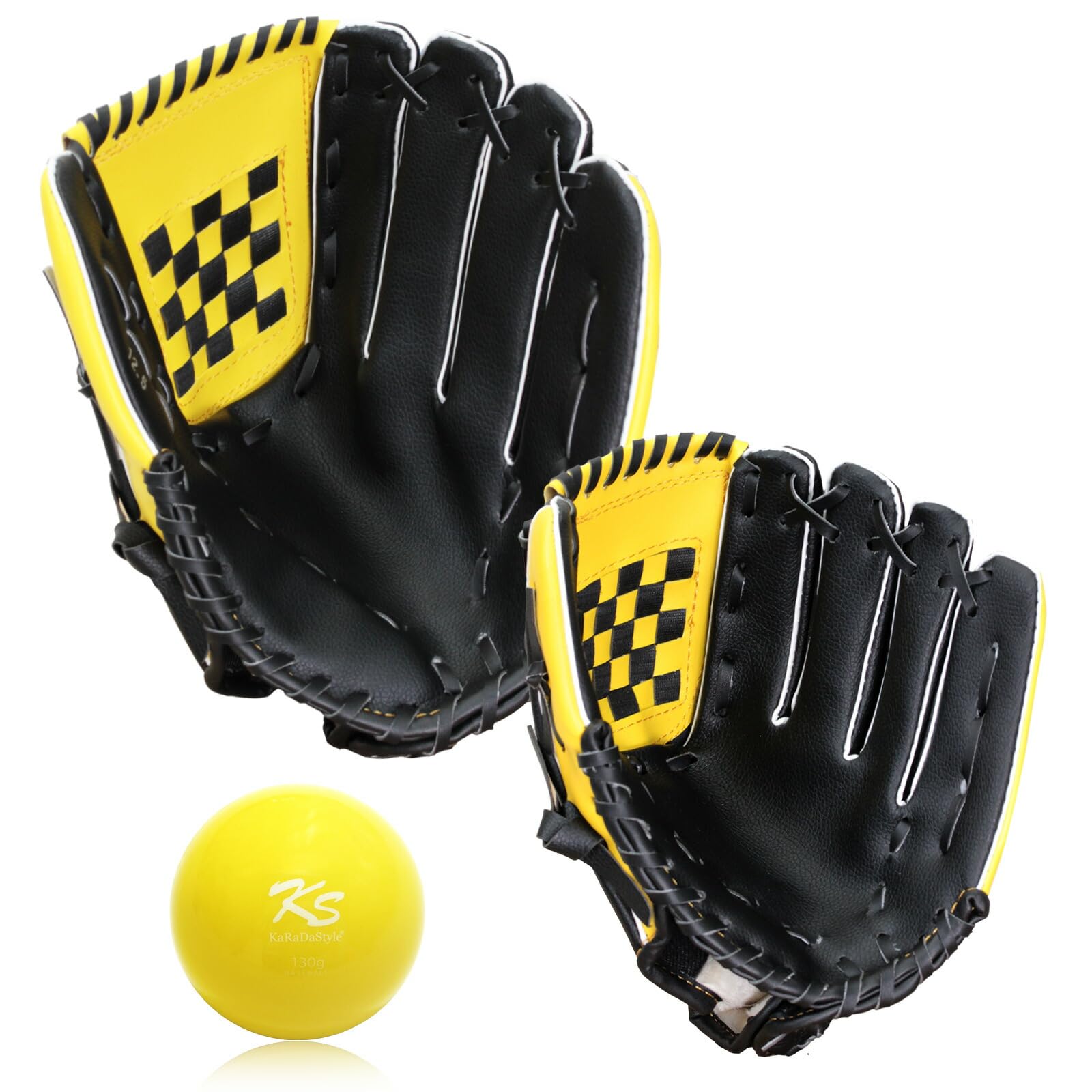 

KaRaDaStyle Бейсбол для детей и набор для ловли мяча для и младших включает тренировочный 130г x набор, перчатки для родителей и детей, мягкие, для взрослых, молодежи, юниоров,