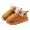 Couple cotton slippers winter new indoor home home warm thick-soled velvet bag and cotton shoes winter