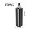 3PCS 500ml PET Empty Pump Bottles Refillable Shampoo Lotion Dispenser Bottles with Pump Dispensers Bathroom Traveling Salon