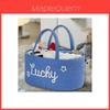 Cotton Rope Woven Storage Basket With Handles For Baby Care And Home Organization