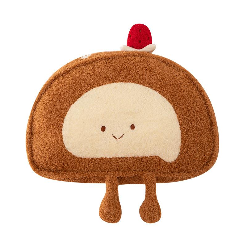 New Swiss Rolled Strawberry Cake Plush Pillow Sofa Living Room Cushion Pillow Bay Window Tatami Pillow Gift