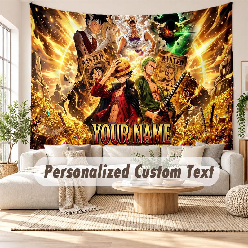 Custom Name Wall Hanging Tapestry,One Piece Decorative Backdrop Tapestry For Dorm Home