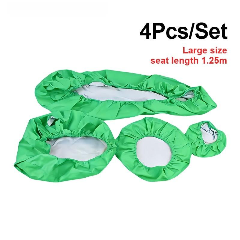 High-Quality Dental Chair Covers Made of PU Leather (Realistic Finish) - 4-Piece Dust-Proof Seat Protector Set - Dental Supplies