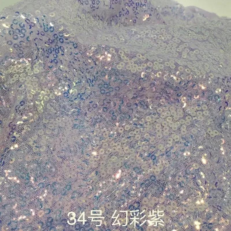 

Ширина 130x100 см Ткань с пайетками 3 мм Искрящаяся Розовое золото Серебро Блестящая ткань для одежды Сцена Вечеринка Свадьба DIY Декор Шитье 130x100cm