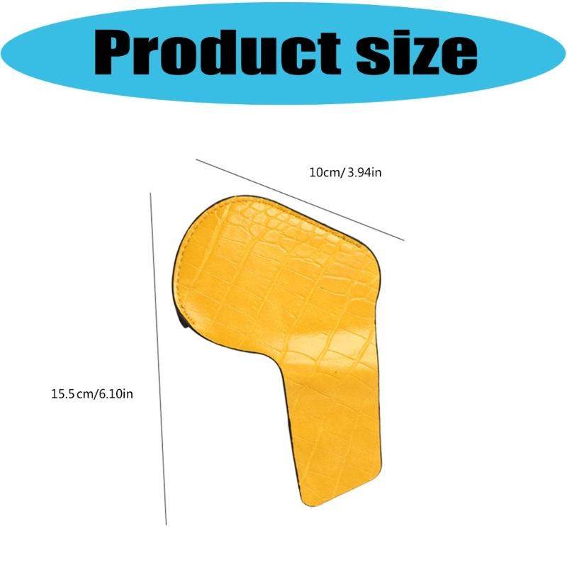 Universal Yellow Golf Iron Club Head Cover Protection Sleeve Golf Rod Head Cases Waterproof PU Golf Club Head Cover
