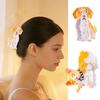 Hair Clip Carton Dog Shape Acetic Acid Back Head Hair Claw Anti-slip Teeth Lightweight Colorfast Large Shark Hair Claw Hair Accessories