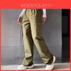 Pantalones Cargo Casuales para Mujer con Tejido de Poliéster Transpirable para Comodidad en Verano