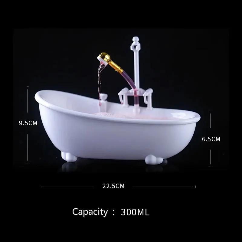 Funny Creative Bathtub Cocktail Glass Electric Cyclic Water Spray Cup Milkshake Cold Drinks Bar Nightclub TIKI Flip Wine Tumbler