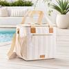 Insulation Lunch Bag, Leakproof Portable Cooler Tote Bag, Large Capacity Lunch Bag with Crossbody Strap, Portable Picnic Lunchbox for Outdoor Parties