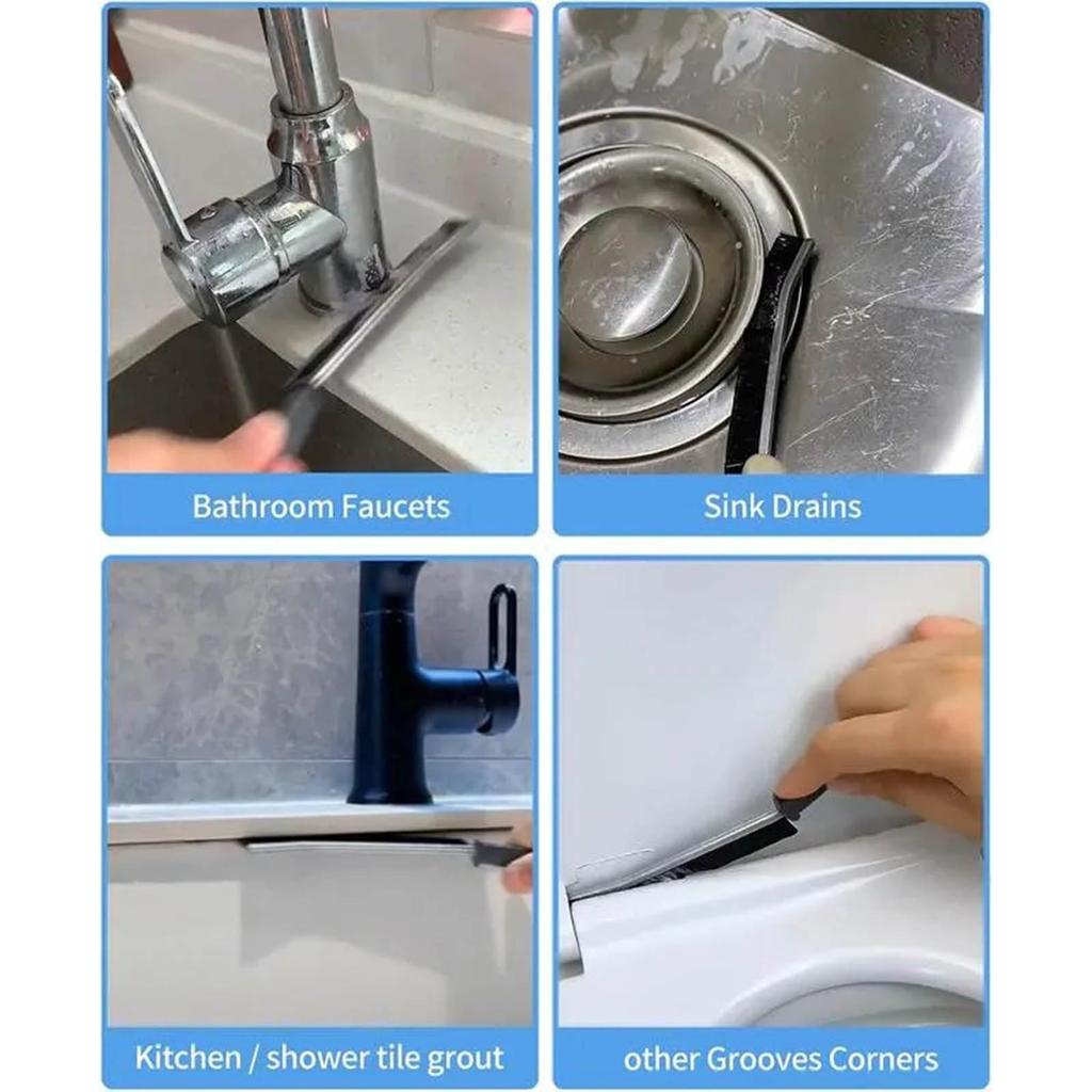 Multi-Purpose Hard Bristle Crevice Cleaning Brush -Deep Cleaning Tool For Household Use -Versatile,, Thin Brush To Clean Tight Spaces -4 Pcs