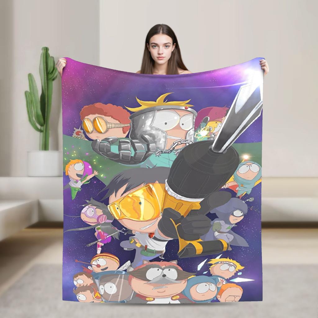South Parks Flannel Blanket Autumn  Soft Warm Bedding Throws for Child Couch Chair Funny Bedspread Sofa Bed Cover