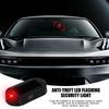 Car Solar Power LED Light, Solar Charging, Security Light, For Vehicles, Anti-Theft, Flashing, Dummy